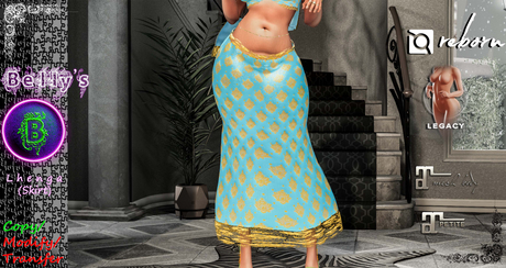 Second Life Marketplace - Belly's Desi Lehenga Blue